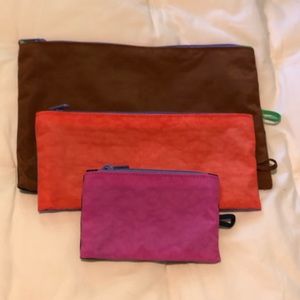 NWOT Baggu Flat Pouch Set in Night Lights